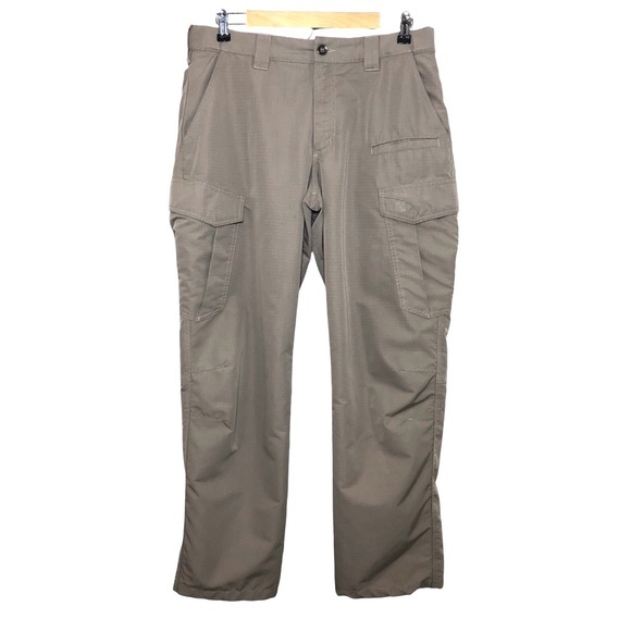 5.11 Tactical Men's Fast-Tac Khaki Lightweight Straight Leg Cargo Pants 34 X 30 - Picture 1 of 16